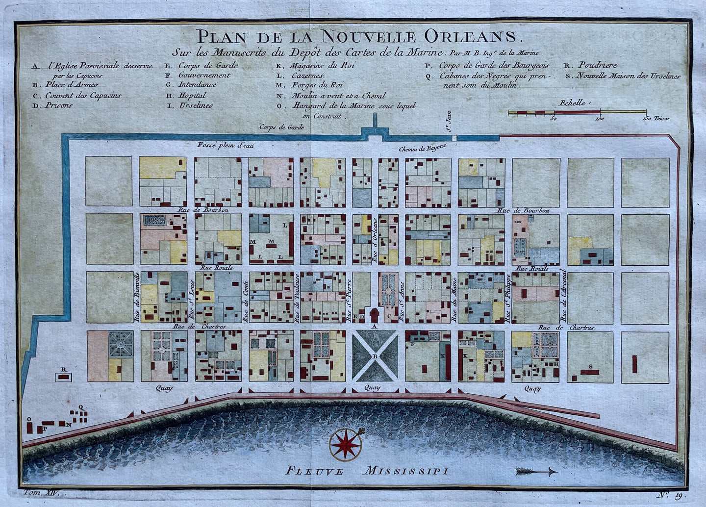 Verenigde Staten New Orleans United States - JN Bellin - circa 1758