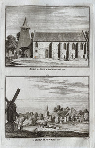 Nibbixwoud Twee gezichten op een blad - H Spilman - ca. 1750