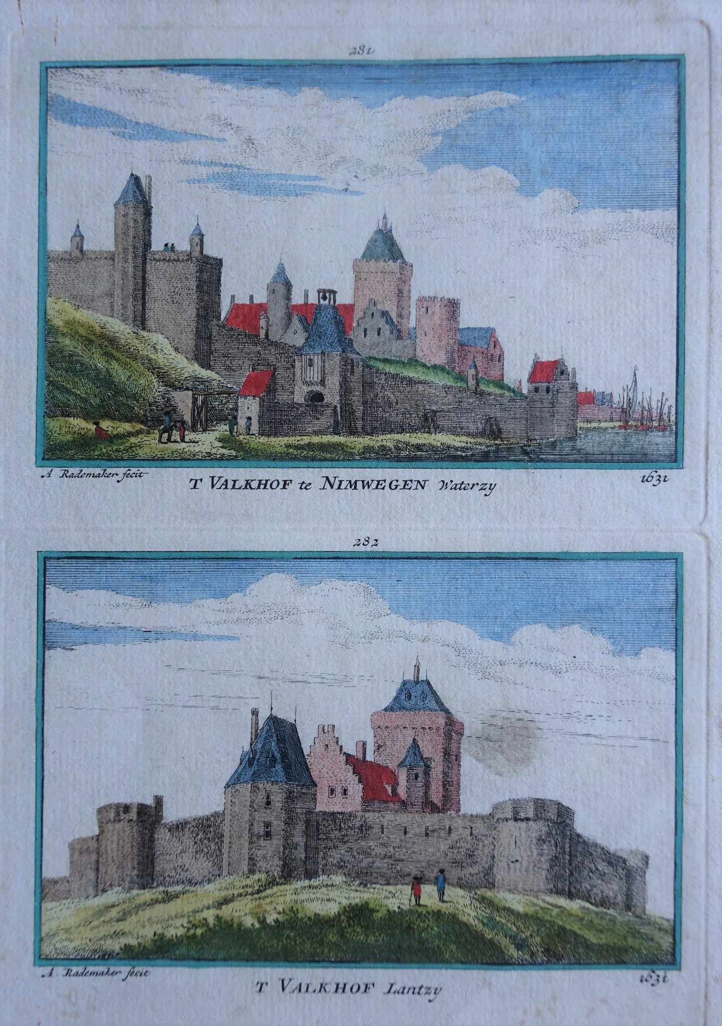 Nijmegen, Valkhof - A Rademaker / JA Crajenschot - 1792