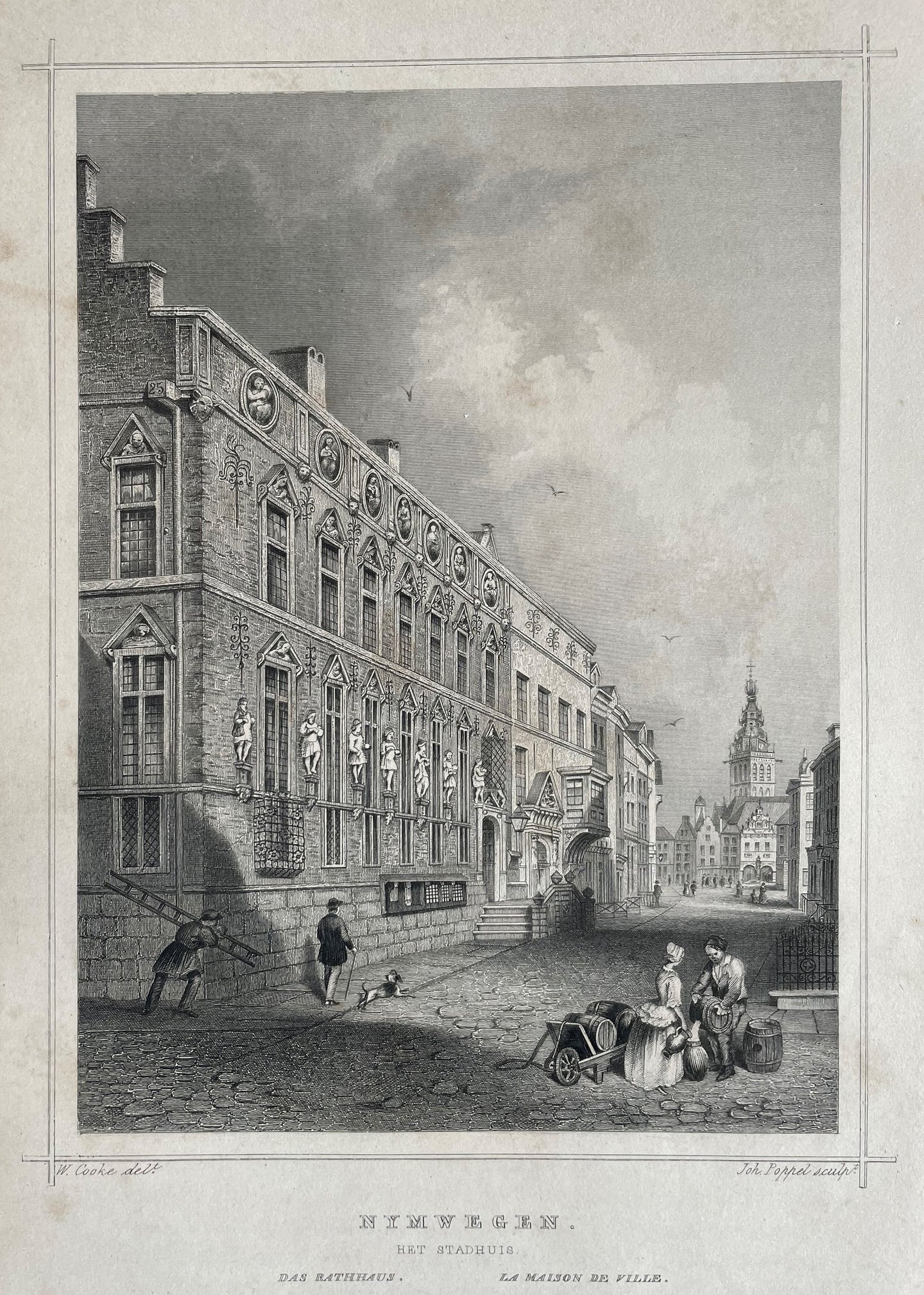 Nijmegen Stadhuis - JL Terwen / GB van Goor - 1858