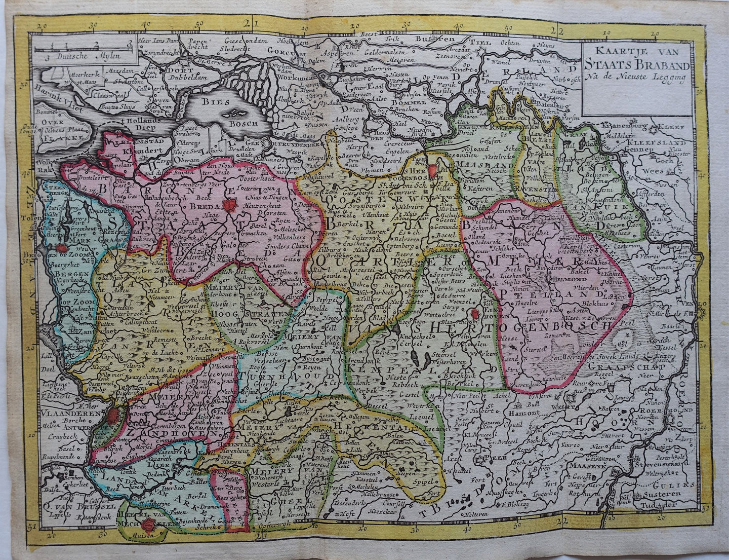 Brabant Noord-Brabant (Staats-Brabant) - JB Elwe & DM Langeveld - 1786