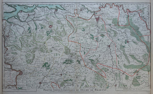 Brabant Noord-Brabant (Staats-Brabant) - H Jaillot - 1703