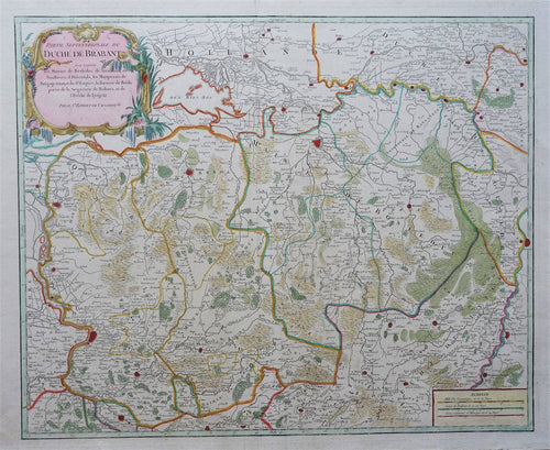 Brabant Noord-Brabant (Staats-Brabant) - Gilles Robert de Vaugondy - 1752