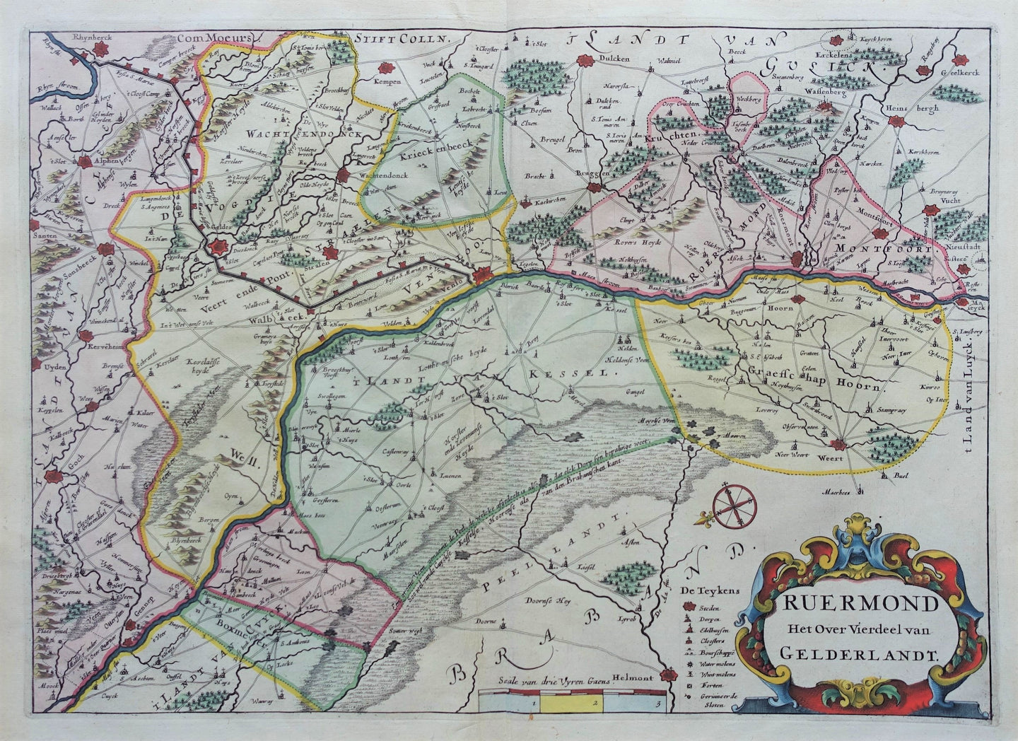 Limburg Noord-Limburg (kwartier Roermond) - N Geelckerken / J van Biesen - 1654
