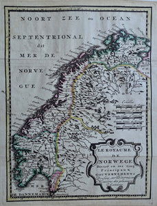 Noorwegen Norway - H de Leth - 1749