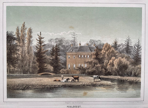 Oegstgeest Kasteel Oud-Poelgeest - GJ Bos / PWM Trap / DJ Couvée - ca 1859