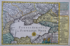 Oekraïne Turkije Rusland Zwarte Zee Ukraina Turkey Russia Black Sea - JC Schreibern - 1749