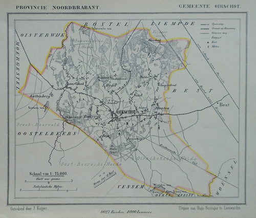 Oirschot - J Kuijper / H Suringar - ca. 1867