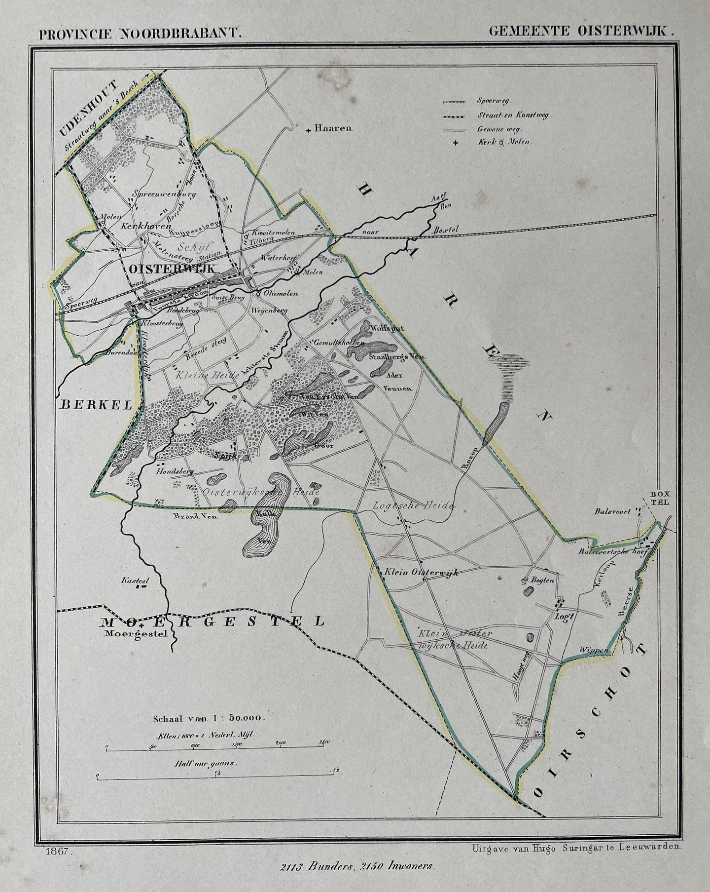 Oisterwijk - J Kuijper / H Suringar - 1866