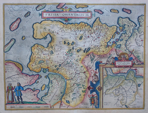 Duitsland Germany Oost Friesland - A Ortelius - 1595