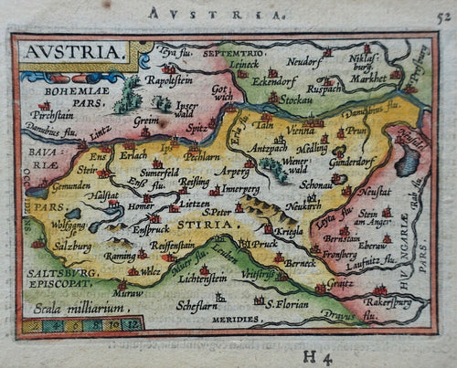 Oostenrijk Austria - A Ortelius / JB Vrients - 1601
