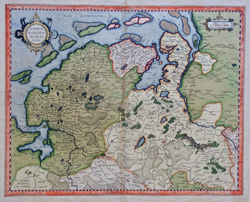 Duitsland Emden Oldenburg northwest Germany - G Mercator - 1585