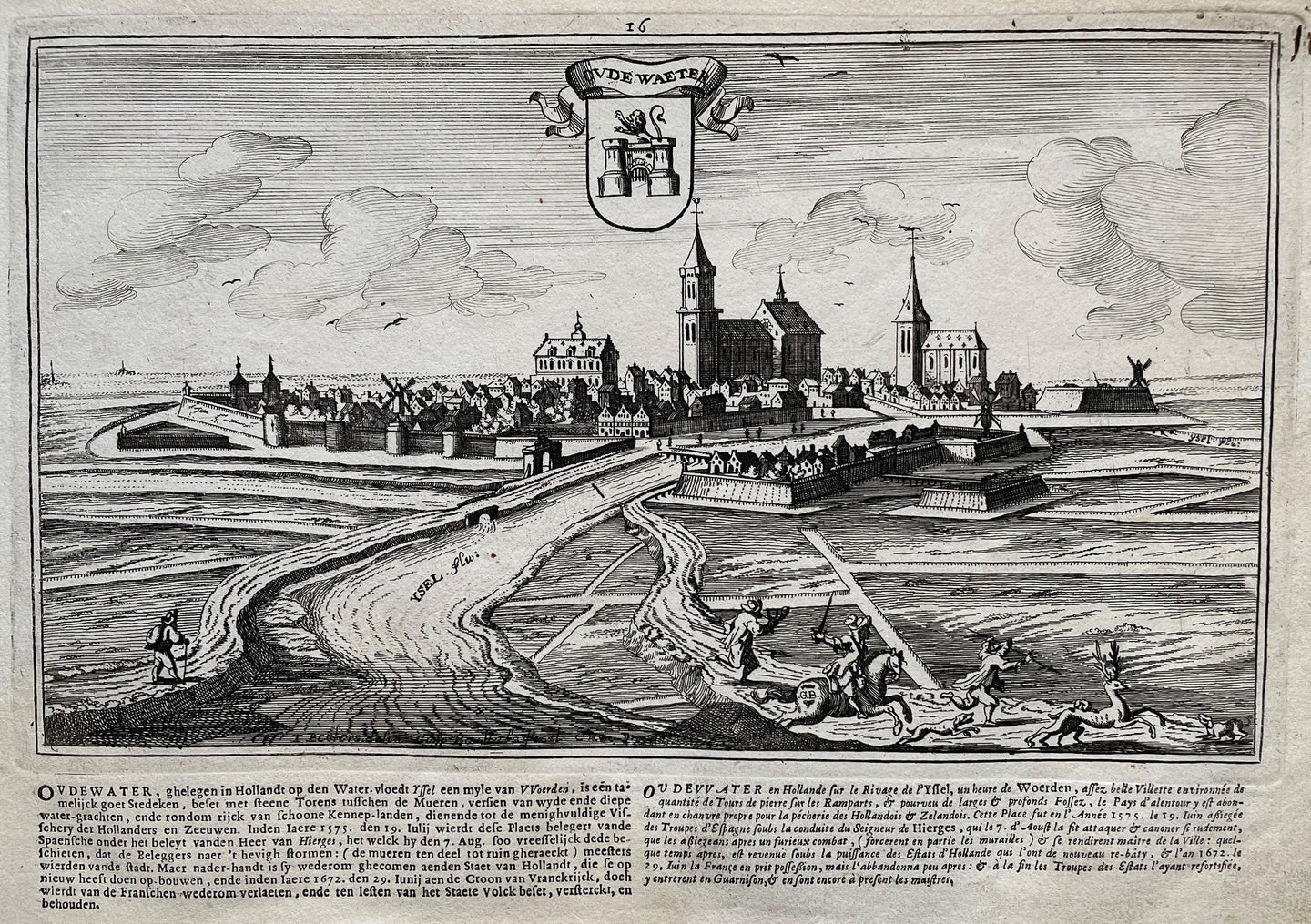 Oudewater - J Peeters & C Bouttats - 1674