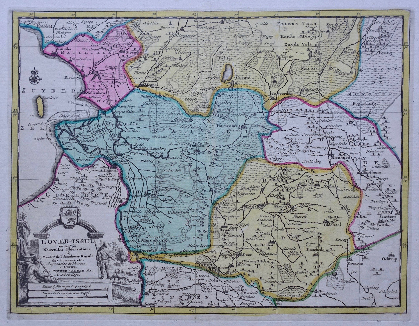 Overijssel - Pieter van der Aa - circa 1730