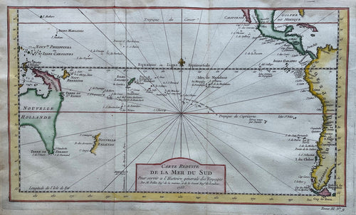 Pacific Australië Nieuw Zeeland - JN Bellin - circa 1755