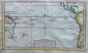 Pacific Australië Nieuw Zeeland - JN Bellin - circa 1755