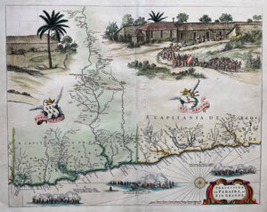 Brazilië Paraiba Rio Grande do Norte - Joan Blaeu Cornelis Goliath Georg Marcgraf - 1662