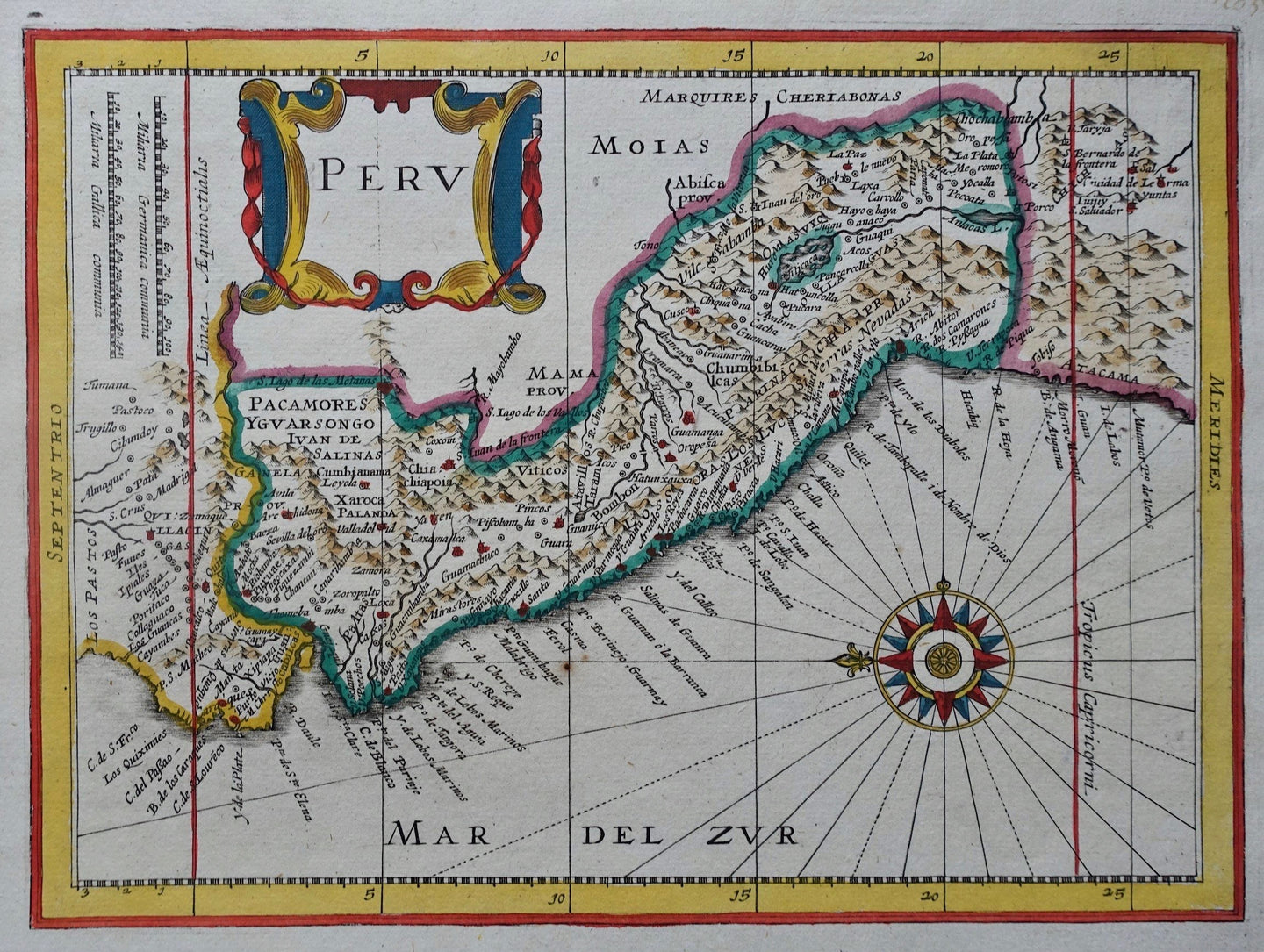 Peru - J Janssonius van Waesbergen - 1676