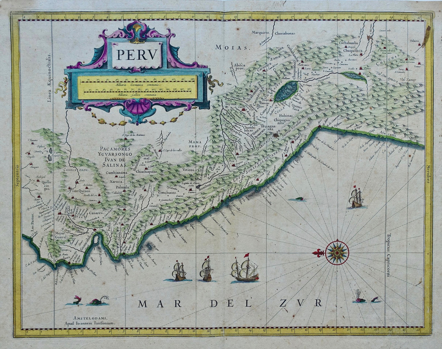 Peru - J Janssonius - circa 1640