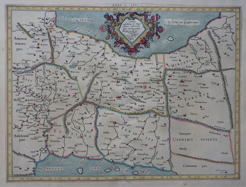 Perzië Iran Irak Persia Iran Iraq Ptolemy map - P Bertius / G Mercator / C Ptolemaeüs - 1618