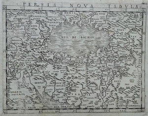 Perzië Iran Persia Caspian Sea - Giacomo Gastaldi - 1548