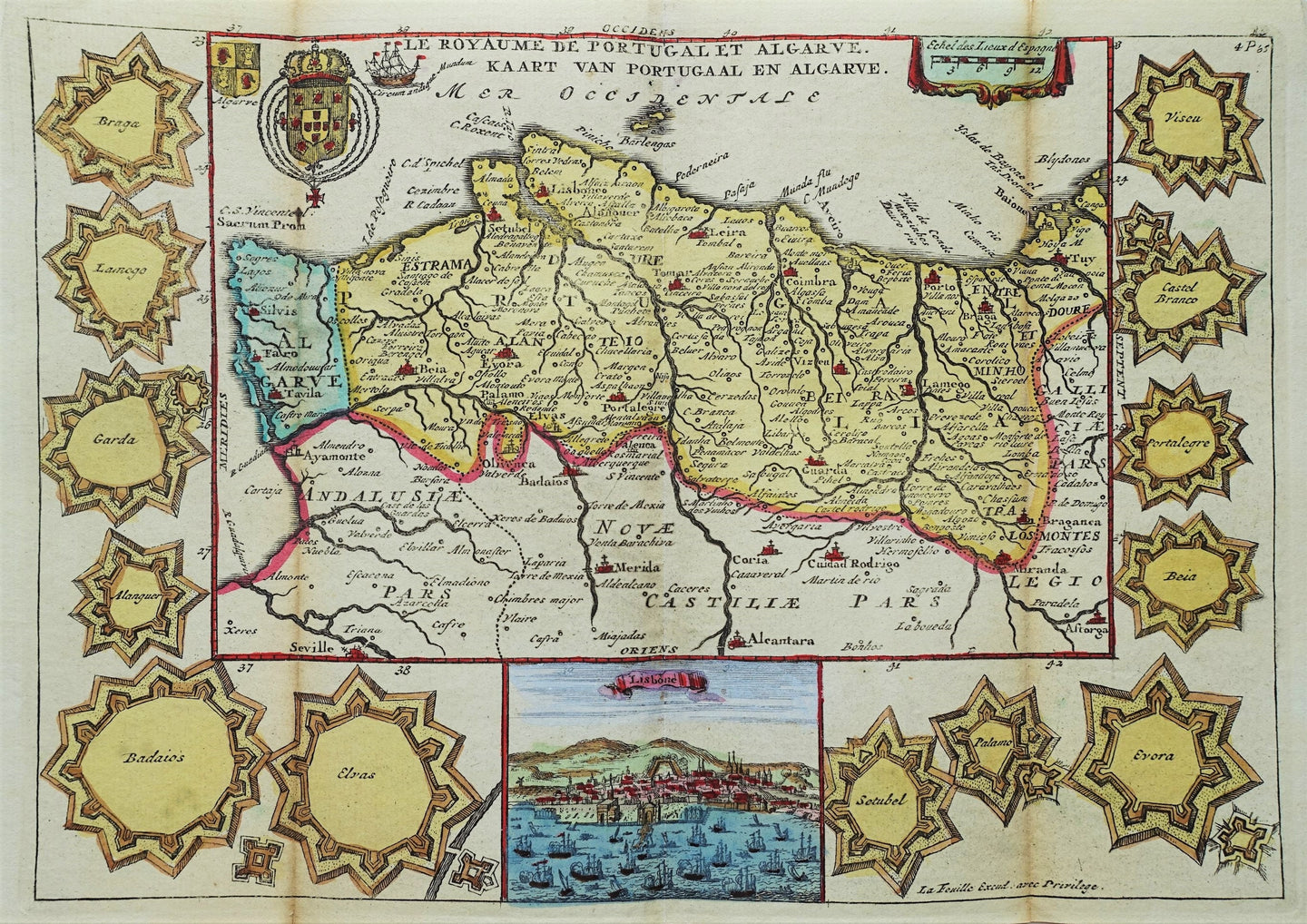 Portugal - J de la Feuille - 1729