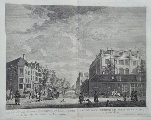 Amsterdam Portugees-Israëlitische Synagoge Mr Visserplein - P Fouquet - 1783