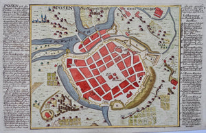 Polen Poznań Poland - G Bodenehr - circa 1725