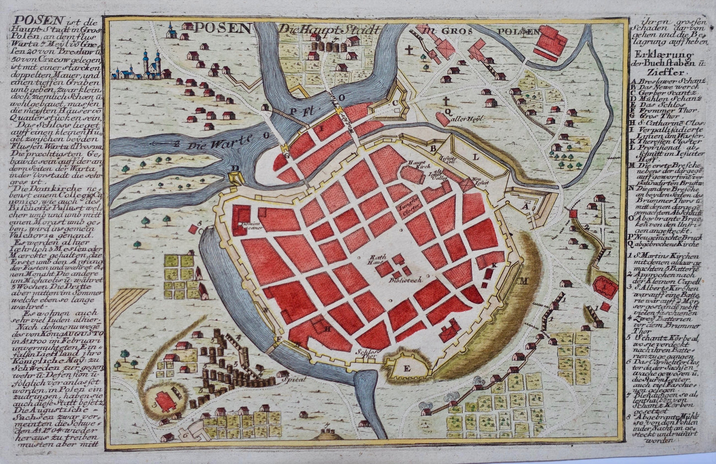 Polen Poznań Poland - G Bodenehr - circa 1725