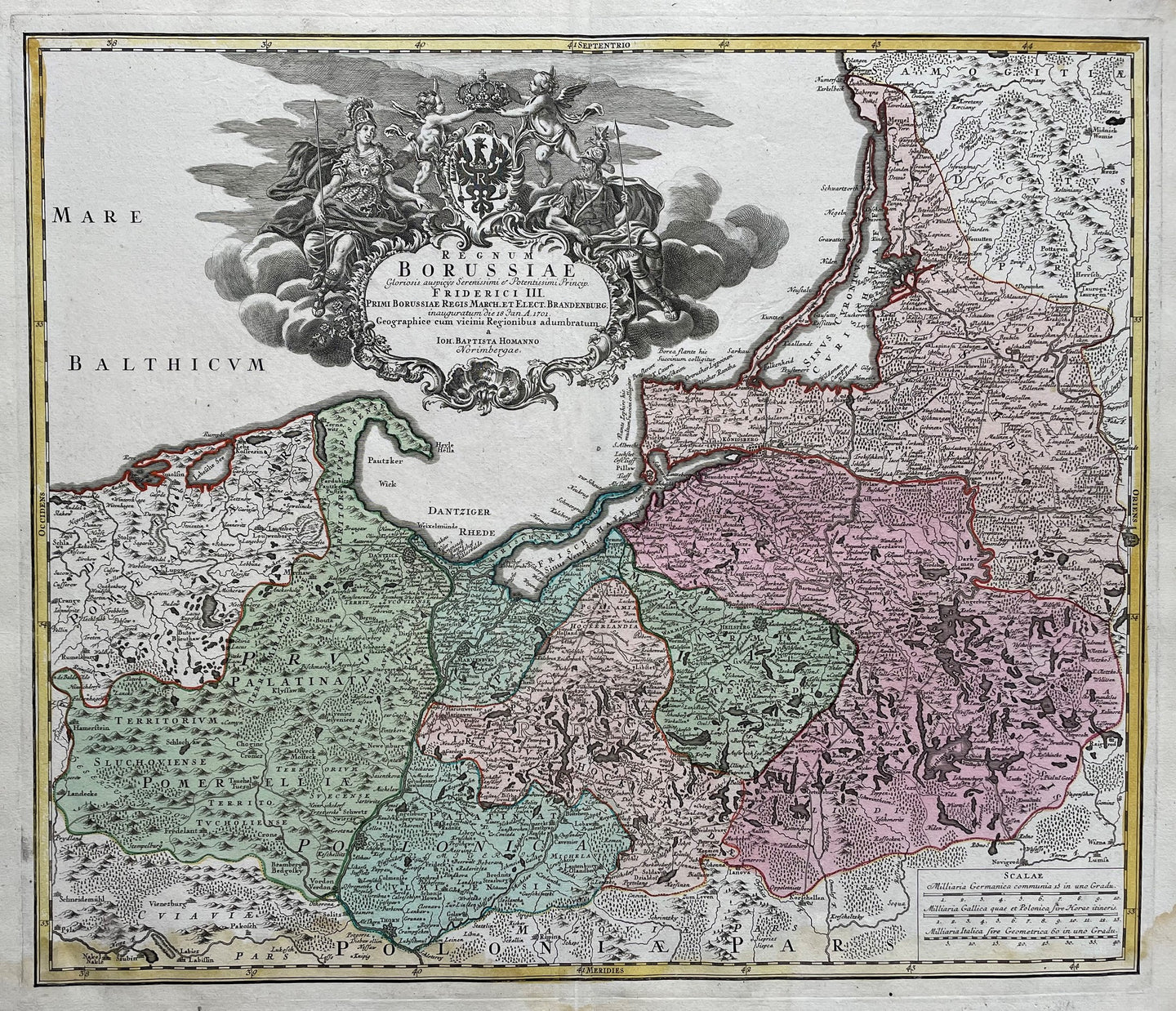 Polen Pruisen Poland Prussia - JB Homann - circa 1720