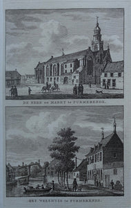 Purmerend Kerk Markt en Weeshuis - KF Bendorp - 1793