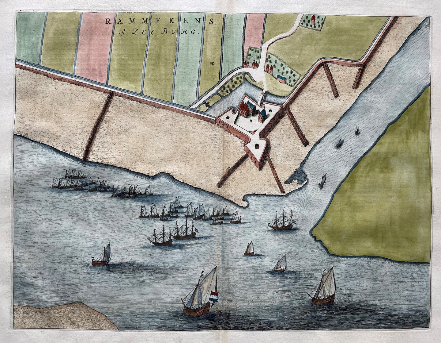 Ritthem Fort Rammekens - J Blaeu - 1649