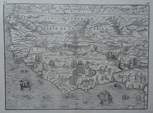 Afrika West Africa - GB Ramusio - 1563