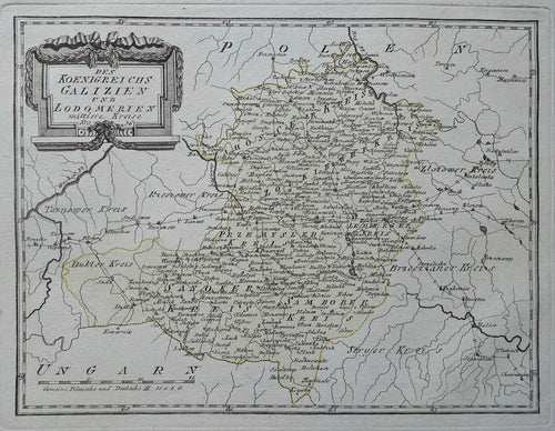 Polen Poland Zamość Tomaszów Lubelski Oekraïne Ukraina Lviv Drohobytsj - FJJ von Reilly - 1790