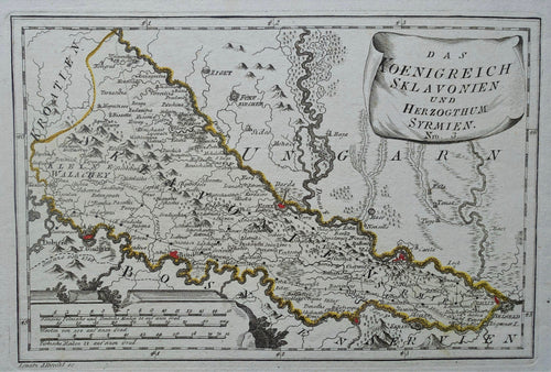 Kroatië Slavonië Osijek Slavonski Brod Croatia Slavonia - - FJJ von Reilly - 1790
