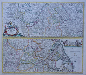 Rijn Rhine River - Frederick de Wit - circa 1690