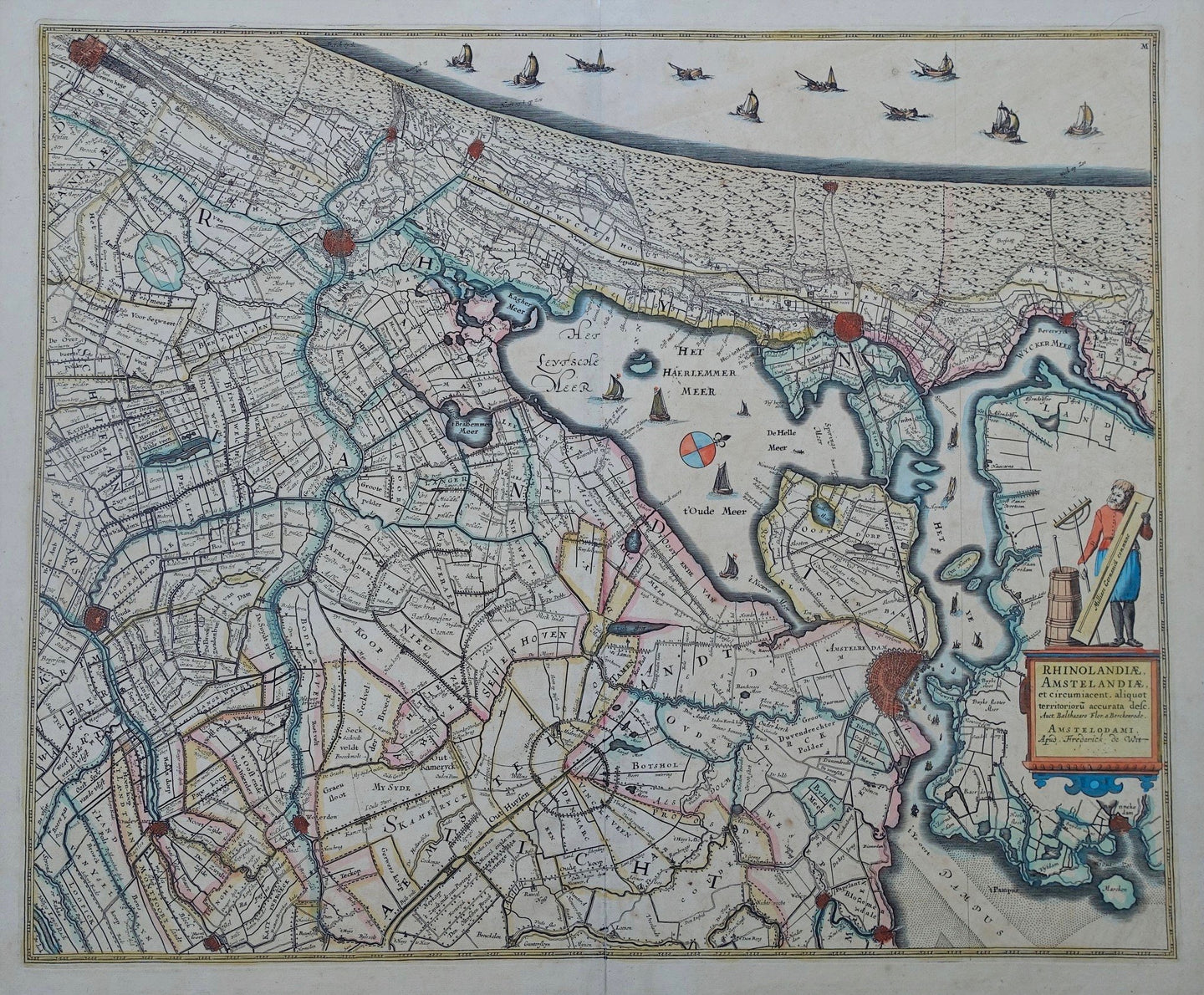 Rijnland en Amstelland - Fredrick de Wit - ca 1684