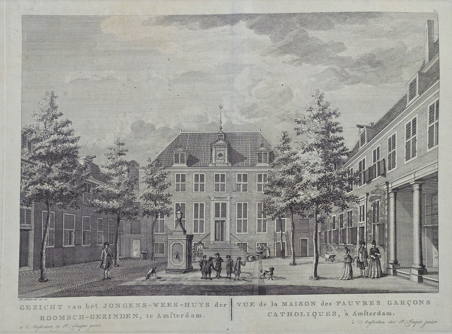 Amsterdam Lauriersgracht RK jongensweeshuis - P Fouquet - 1783