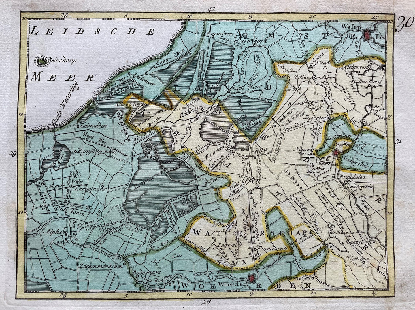 Utrecht regio Ronde Venen / Woerden - C en JC Sepp - 1773