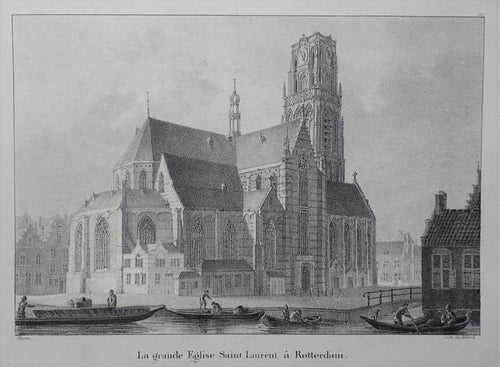 Rotterdam Laurenskerk - JB Jobard - 1827