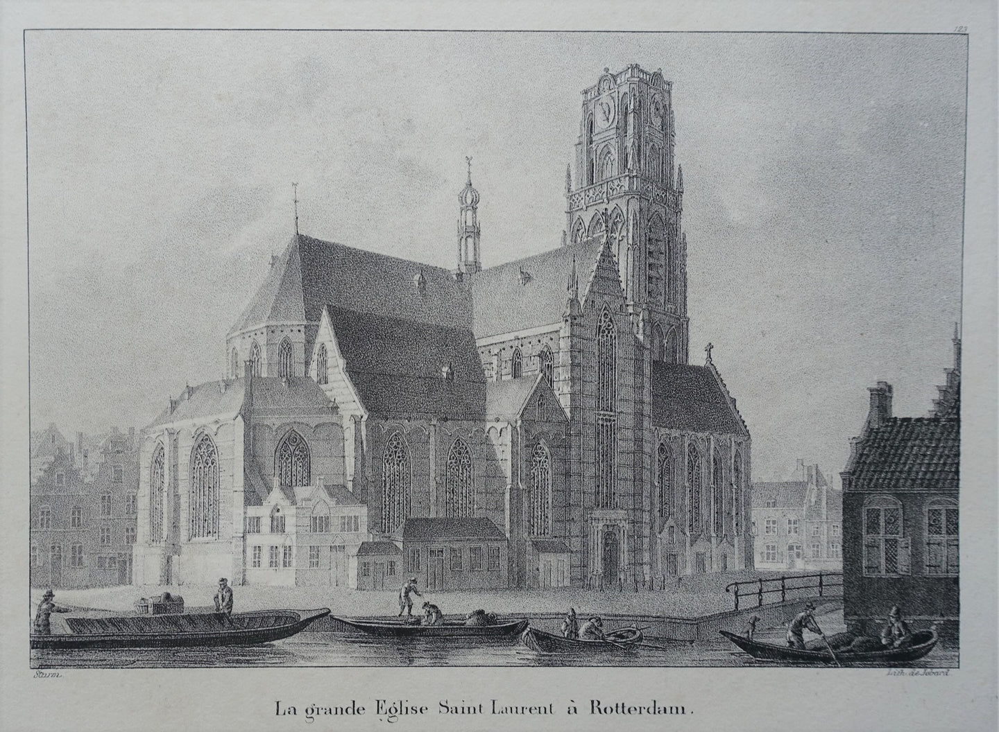 Rotterdam Laurenskerk - JB Jobard - 1827