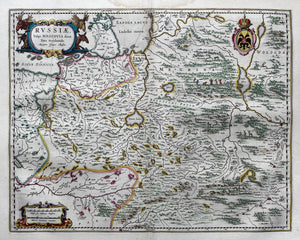 Rusland westelijk deel western Russia - J Blaeu / I Massa - circa 1659