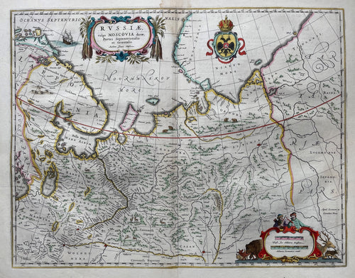 Rusland noordelijk deel northern Russia - J Blaeu / I Massa - circa 1659