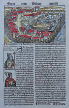 Load image in Gallery view, Servië Serbia Šabac - Hartmann Schedel / Johann Schönsperger - 1497