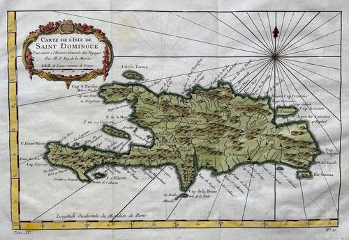 Antillen Hispaniola Greater Antilles - JN Bellin - circa 1758