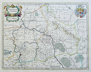 Duitsland Sachsen-Anhalt Wittenberg Halle Germany - J Janssonius van Waesbergen / M Pitt - 1683