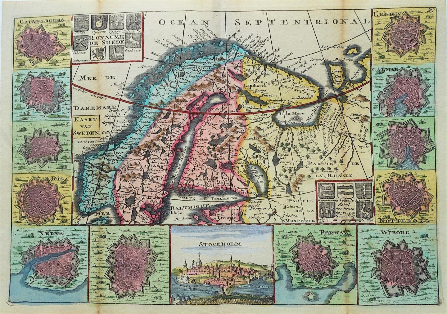 Zweden Noorwegen Finland Norway Sweden - J de la Feuille - 1729