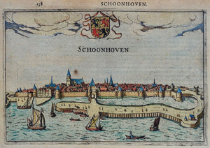 Schoonhoven Profielgezicht - J Jansz / L Guicciardini - 1613