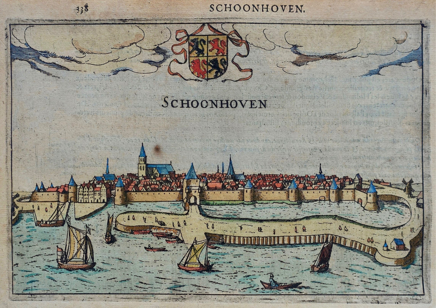Schoonhoven Profielgezicht - J Jansz / L Guicciardini - 1613