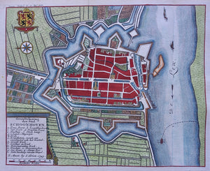 Schoonhoven Stadsplattegrond - I Tirion - 1743